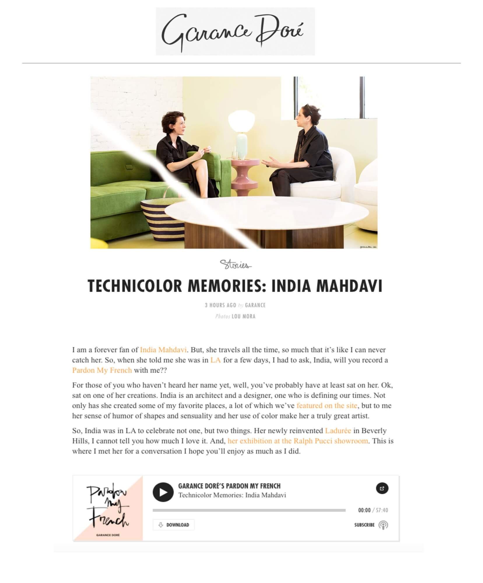Technicolors memories: India Mahdavi - India Mahdavi