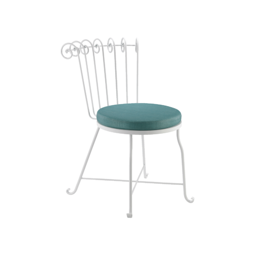 Marie-Laure / Chair - Turquoise - India Mahdavi